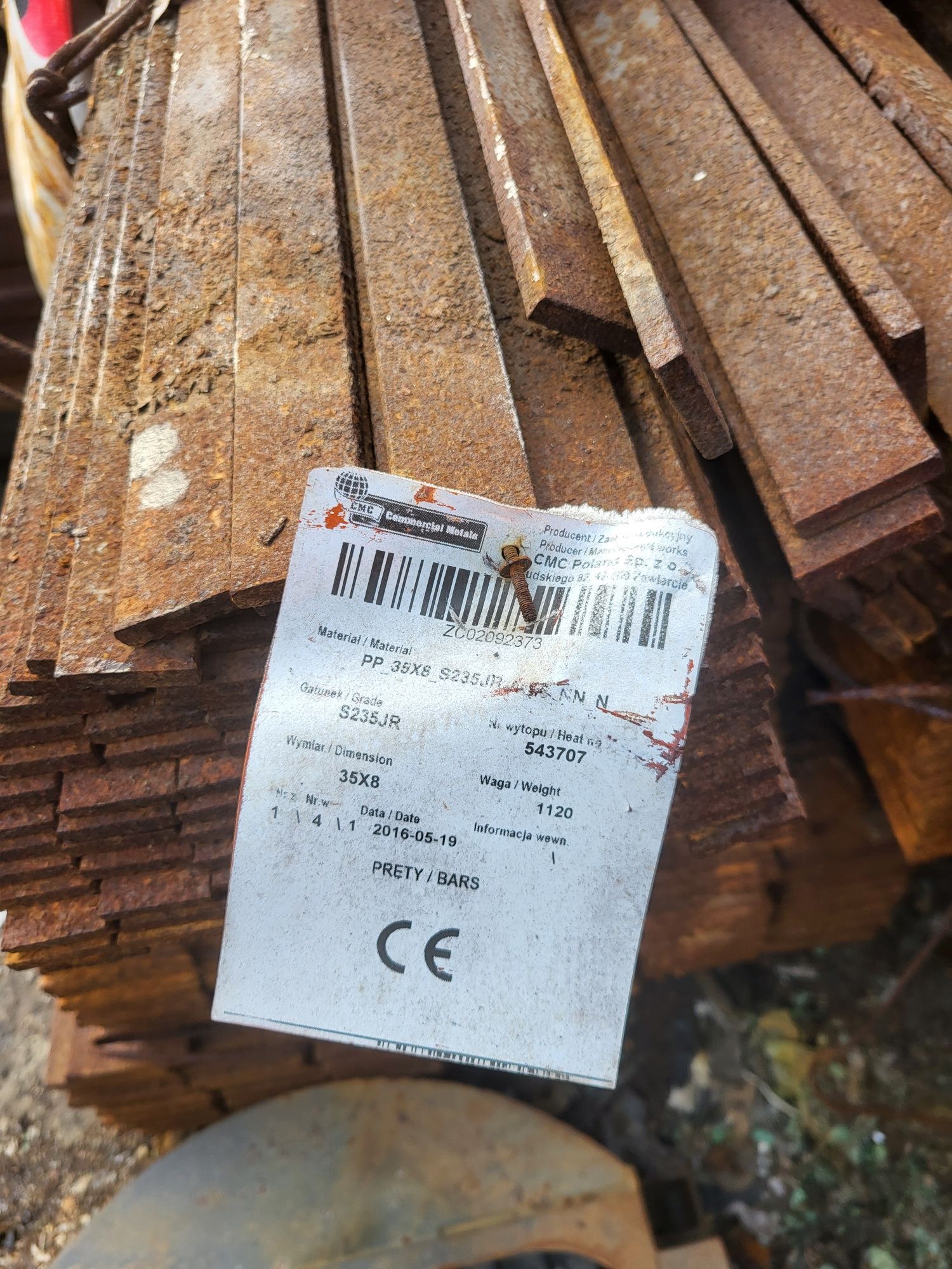 Płaskownik stalowy 35x8mm s235jr