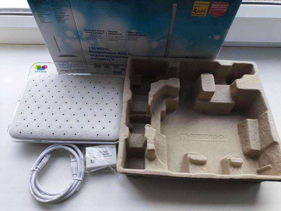 Модем-маршрутизатор ZXV10 H108L  Укртелеком