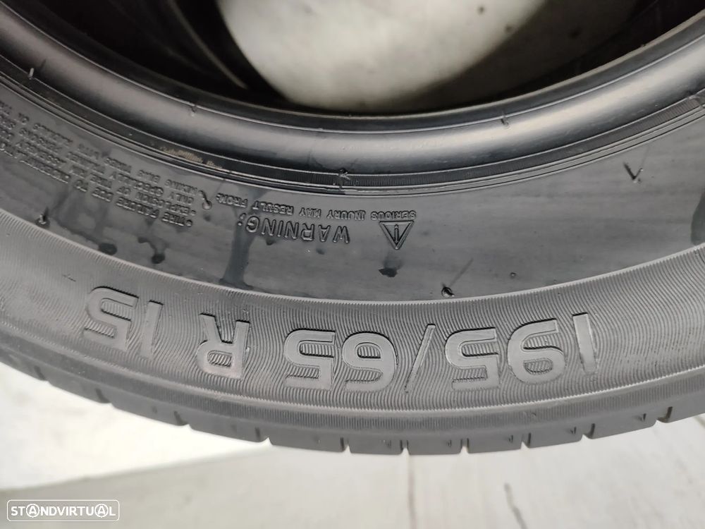 2 pneus semi novos michelin 195-65r15 oferta dos portes