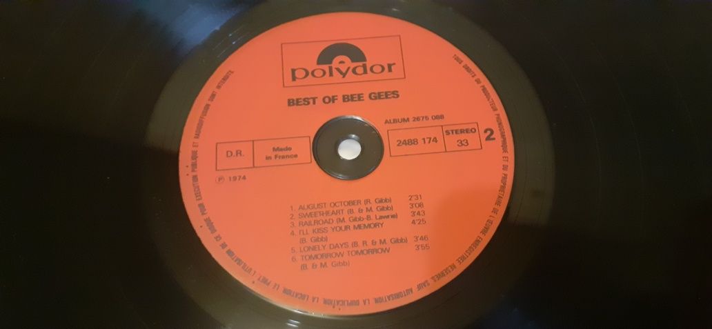 Пластинка Bee Gees ‎– Best Of Bee Gees.