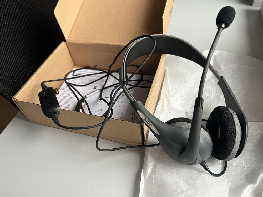 Nowe sluchawki przewodowe Jabra UC Voice 150 MS DUO Usb