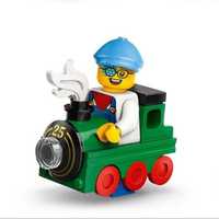 Chłopiec z pociągiem lego train boy cmf 25 series minifigurki figurki