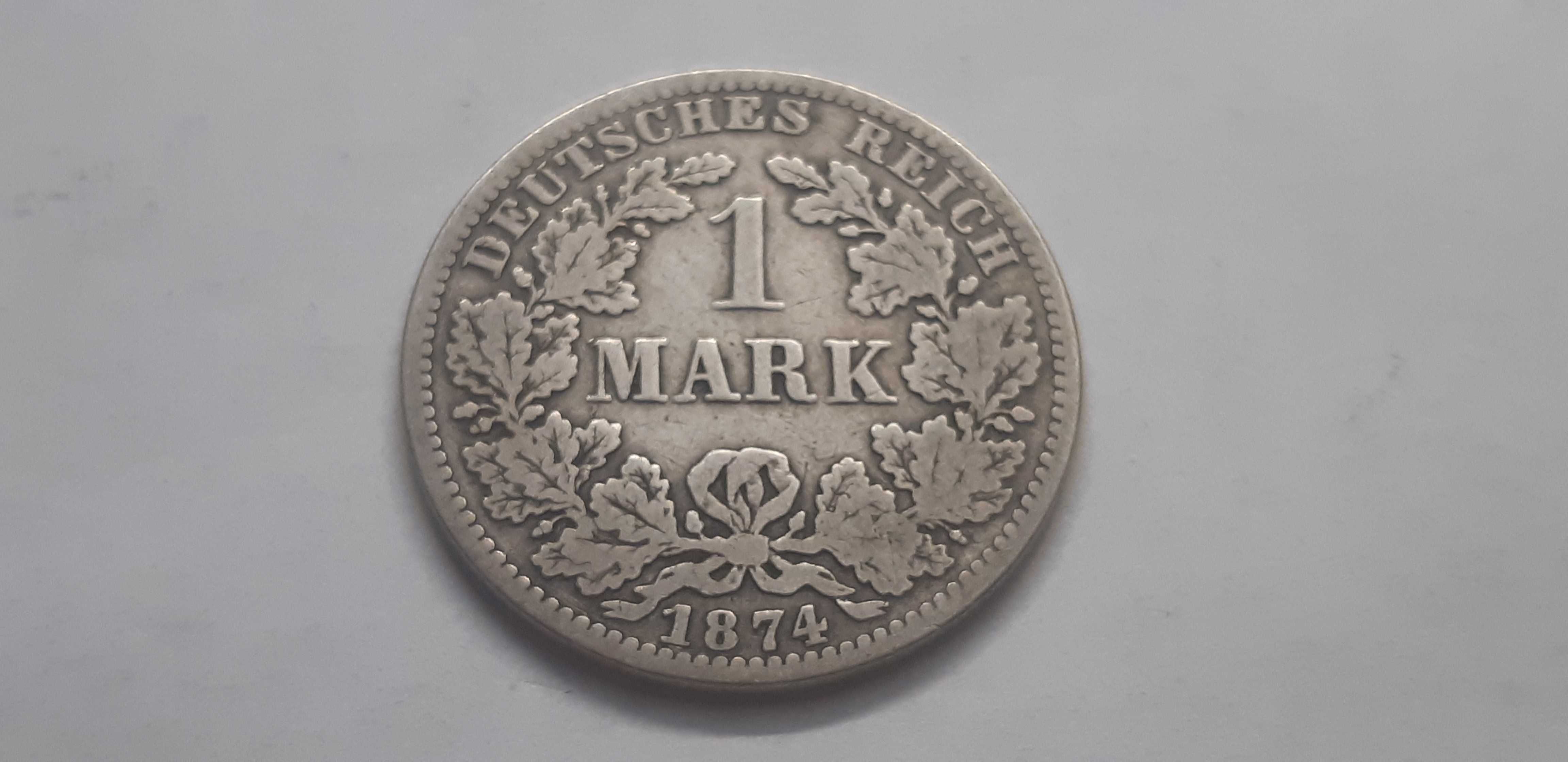 Niemcy, Cesarstwo Niemieckie 1874 -1 marka mennica A