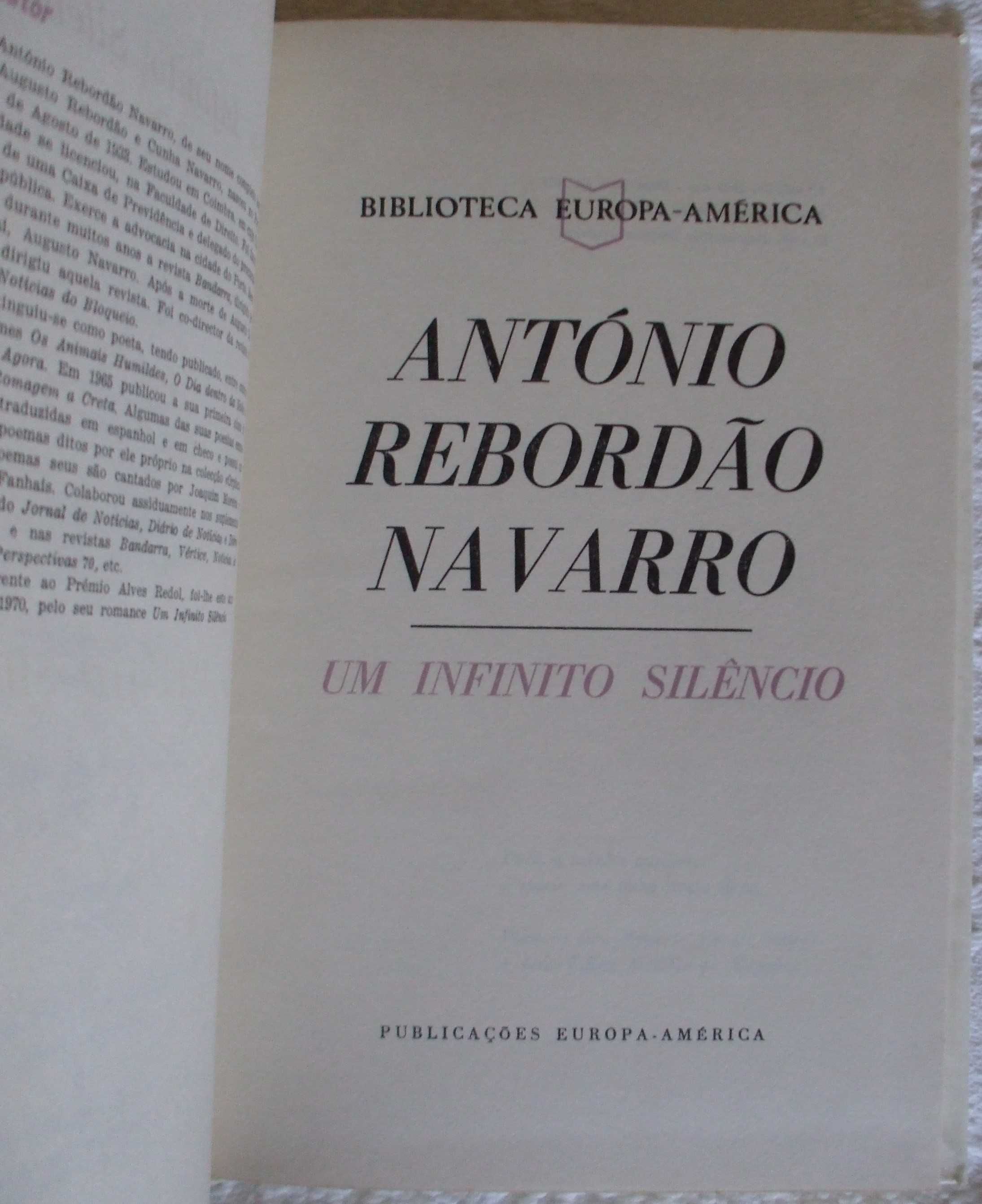 Um infinito silêncio, António Rebordão Navarro