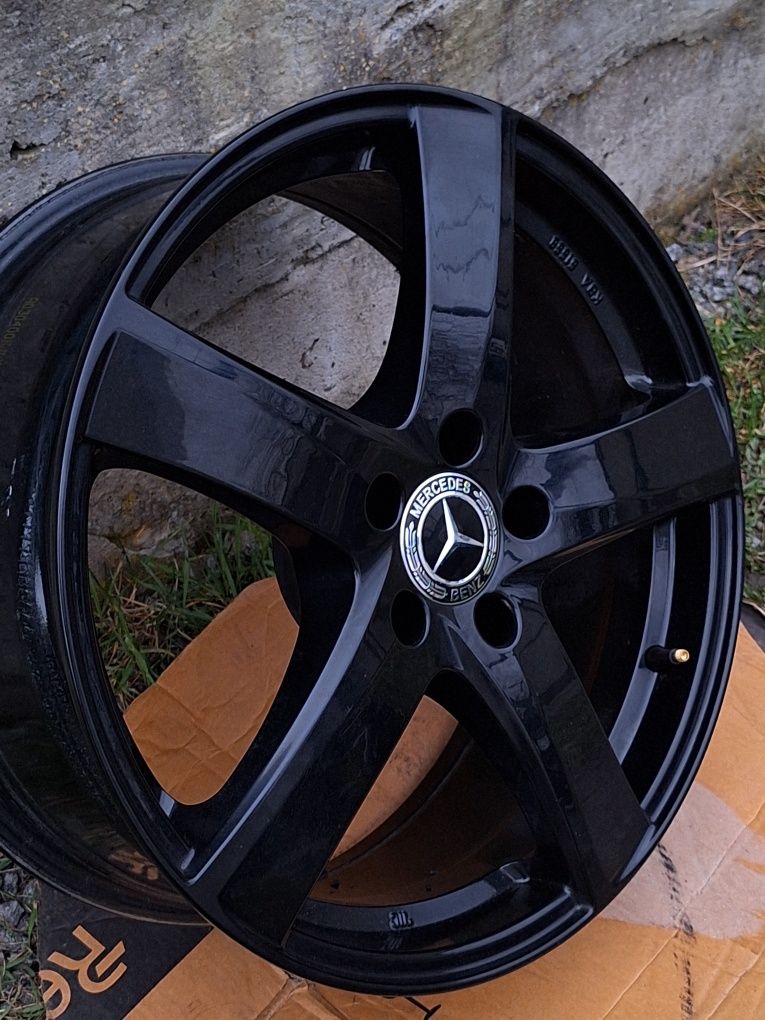 Чорні литі диски R18 Mercedes  E clas w212 w213 Gle 166 GLK GLC V clas