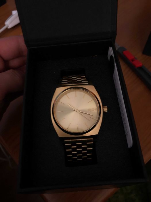 Relógio Nixon Medium Time Teller Bracelete Aço - Dourado