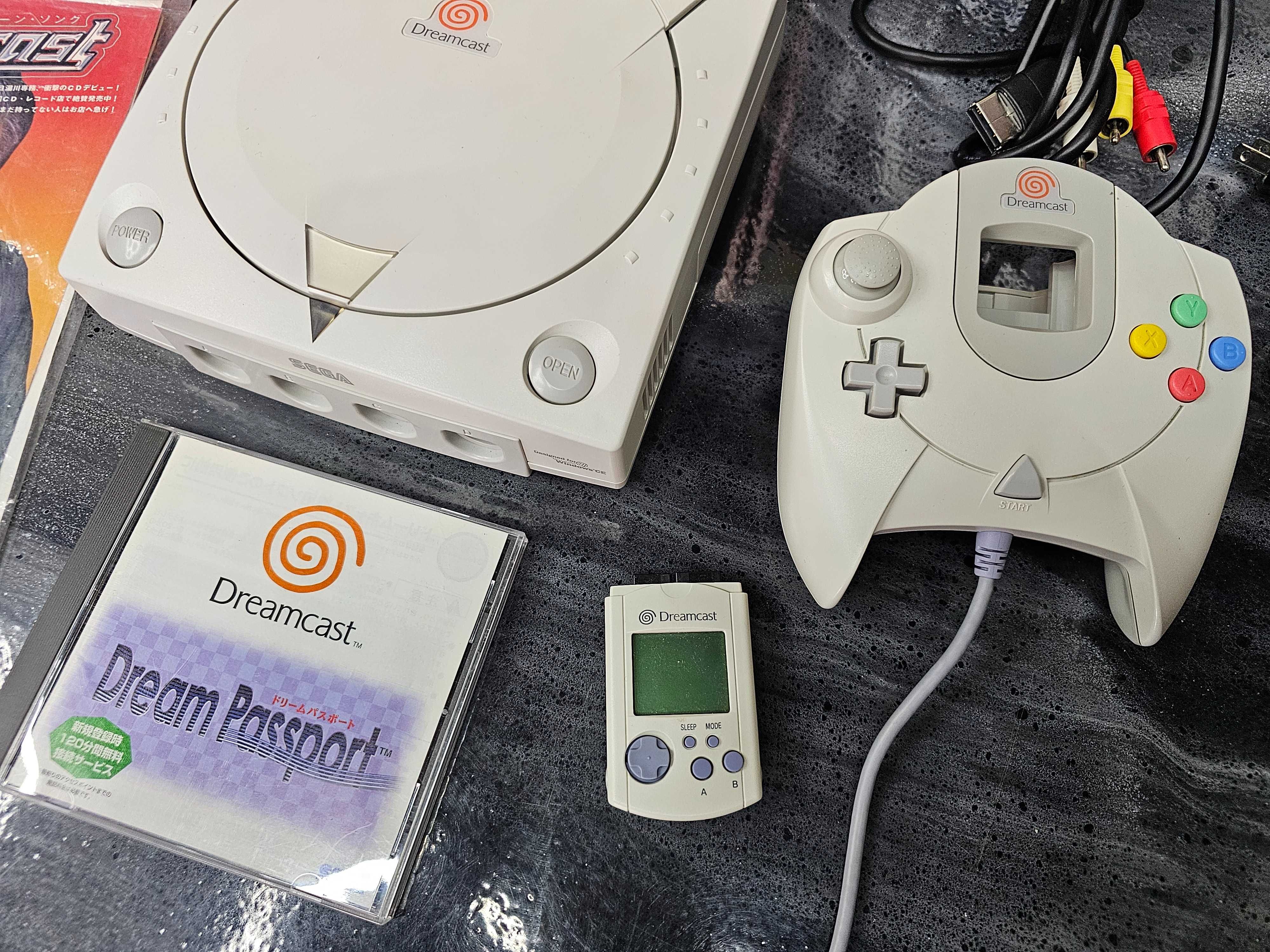 Konsola SEGA Dreamcast HKT-3000 NTSC-J pełen fabryczny komplet SKLEP