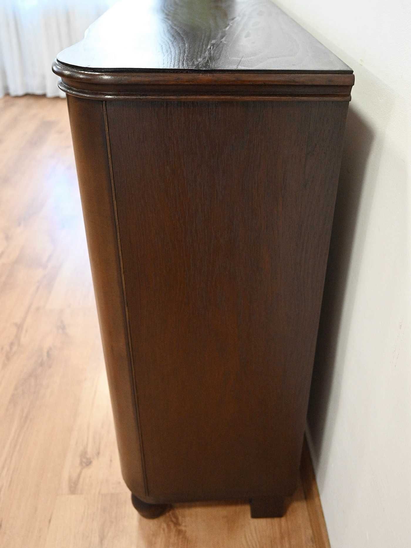 rustykalna witryna art deco suwane szyby szuflady 031806