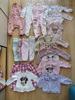Zestaw ciuszków body pajace spodenki bluzy r.74 dla dziewczynki