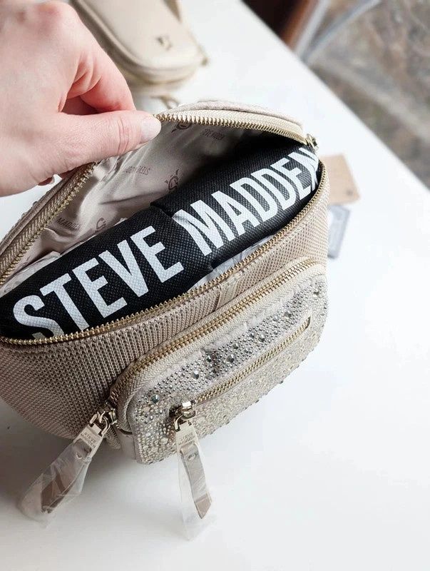 Torebka Steve Madden Bmaxima Crossbody bag blush beż przez ramię Nowa