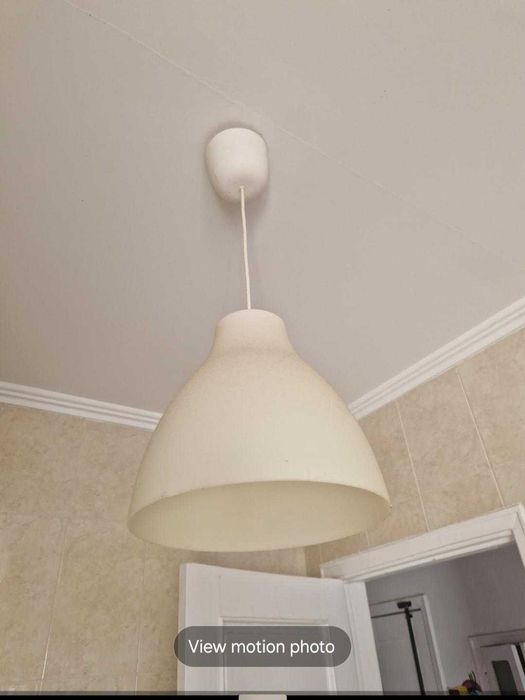 2 x MELODI Candeeiro suspenso, branco, 28 cm