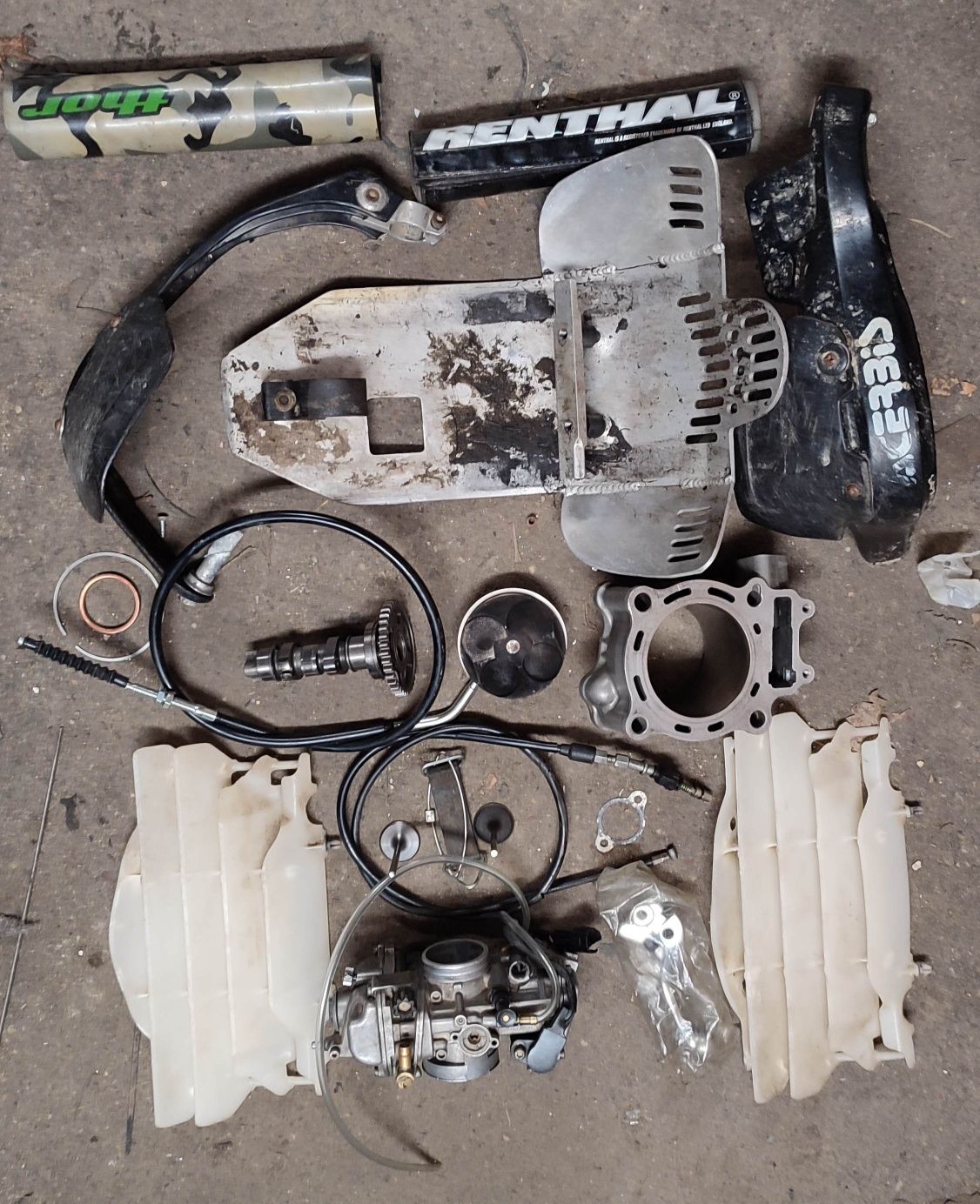 Części Honda 250 cr 125 crf 450 półkarter cylinder koło skrzynia tłok
