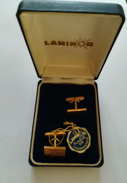 Zestaw spinek do mankietów, Laminor, nowe