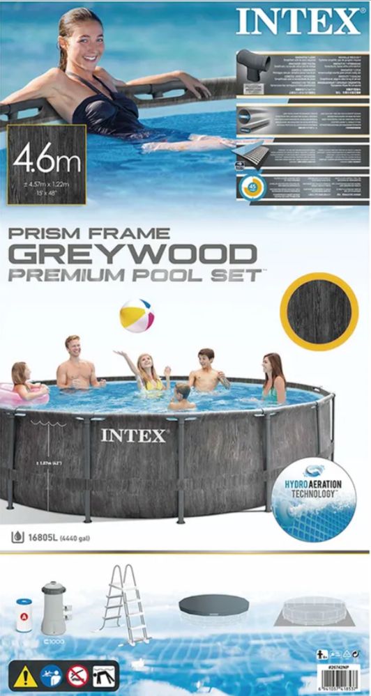 Piscina Intex 4,57 x 1,22