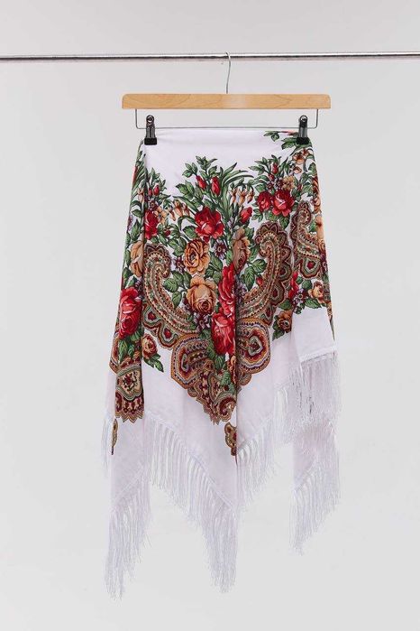 Chusta ludowa Chusta folkowa 50% wełna, 50% wiskoza dostępne 7 kolorów