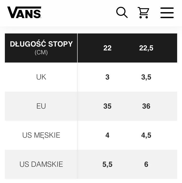 Czarne trampki z białą podeszwą Vans 36