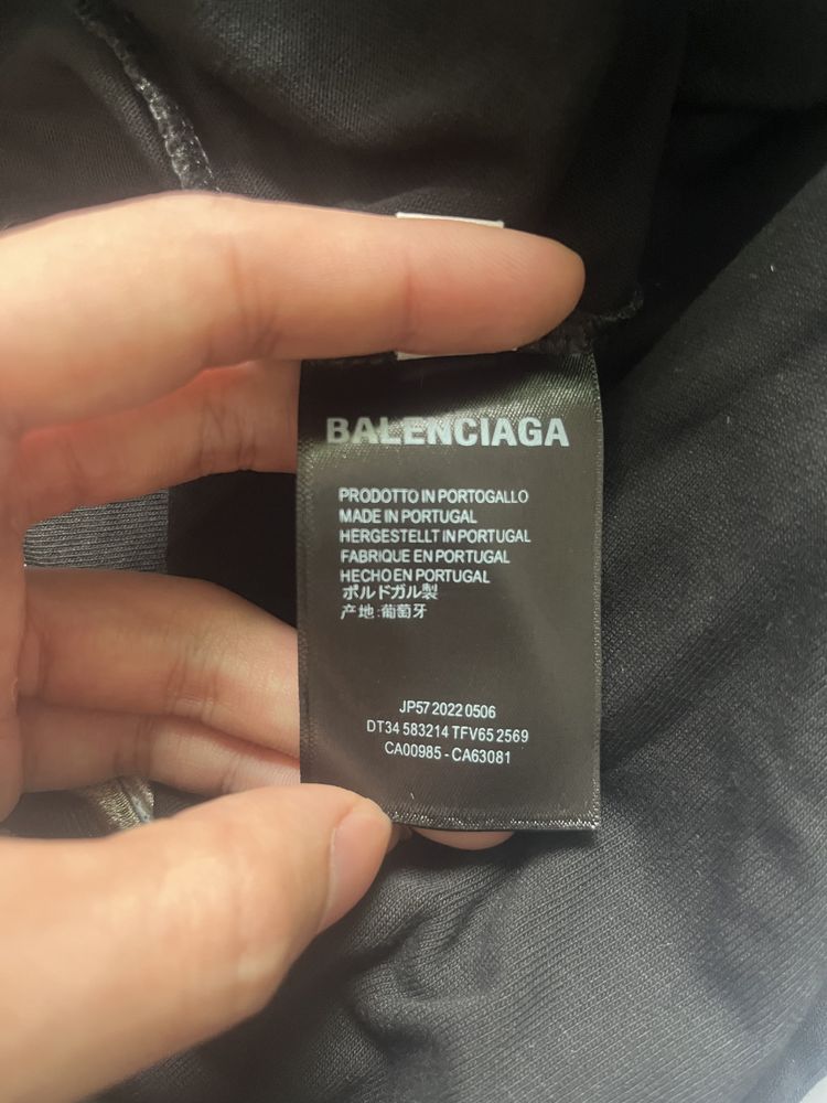 Футболка мужская женская Balenciaga оверсайз унисекс оригинал