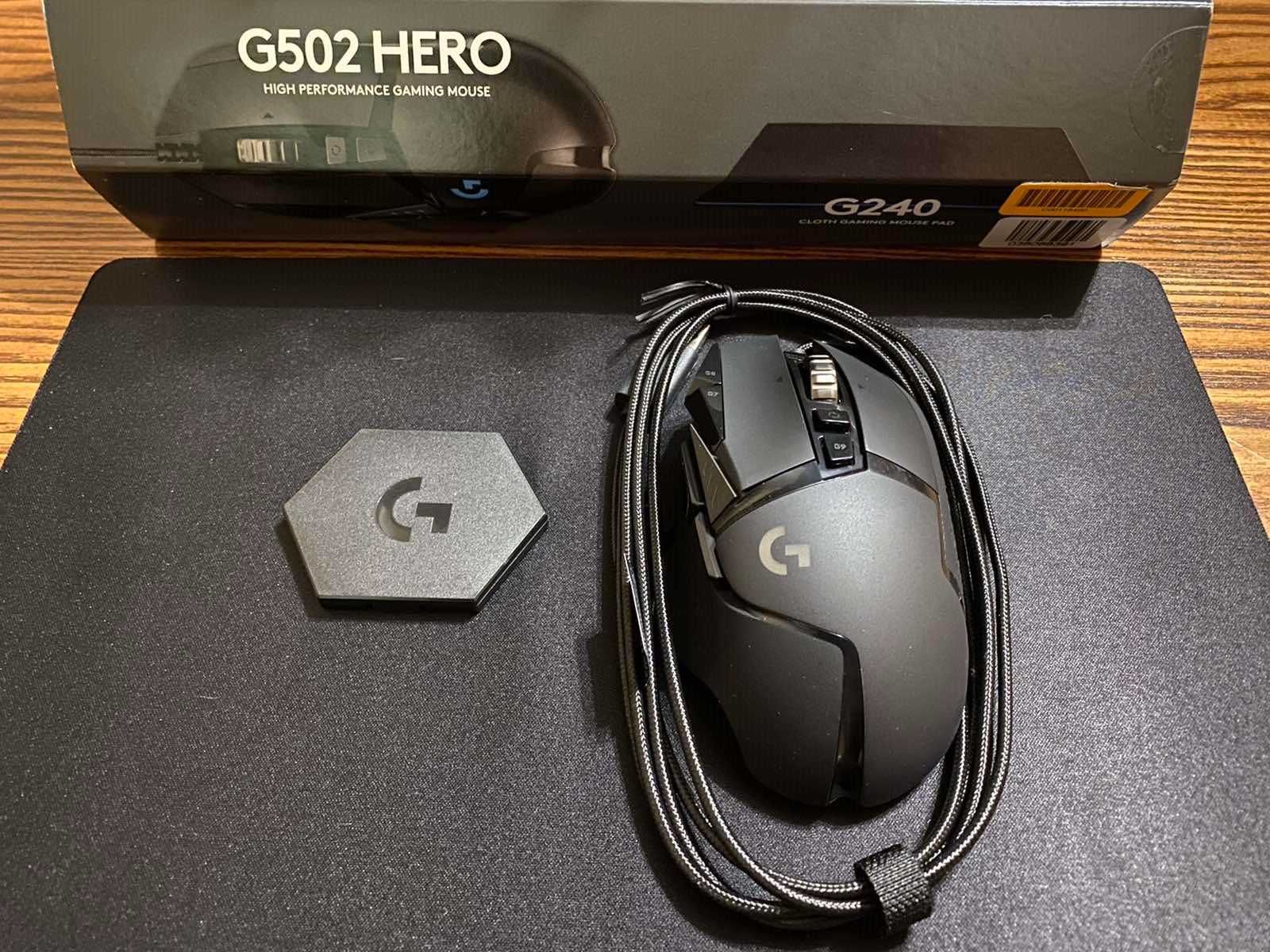 Комплект Logitech G502 Hero + G240 (коврик)