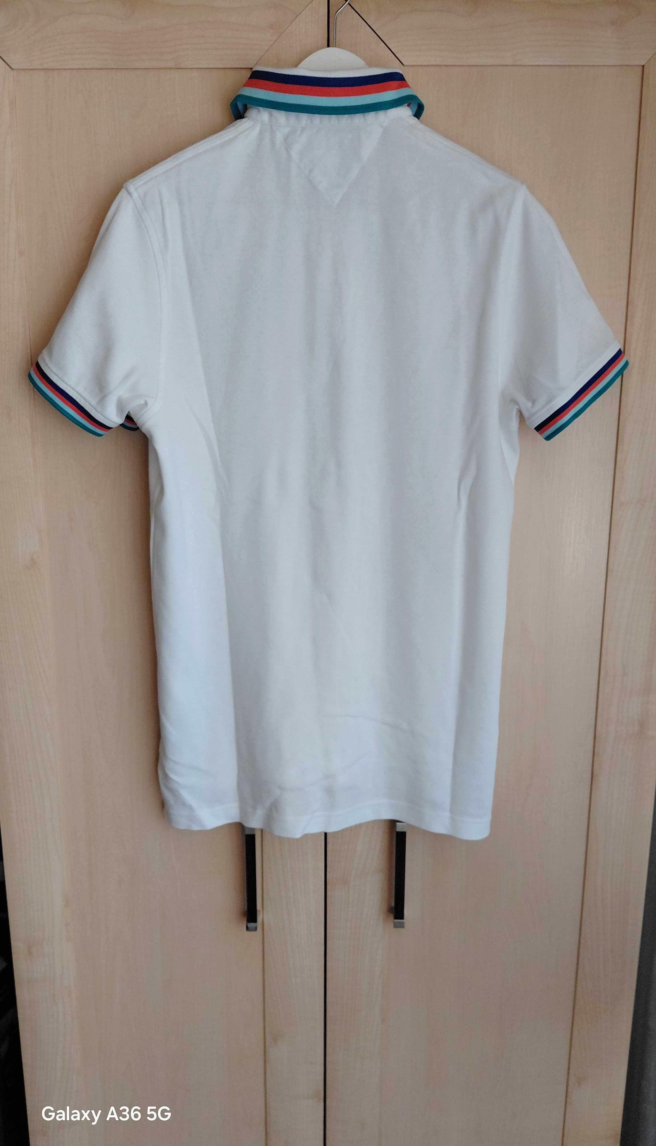 Męska śliczna koszulka polo Tommy Hilfiger.