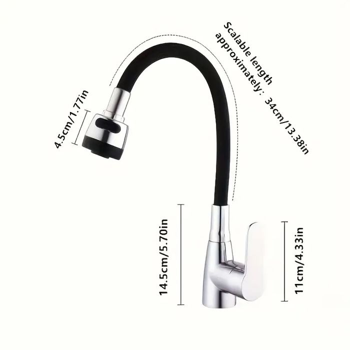 Кран, гнучкий змішувач для кухні