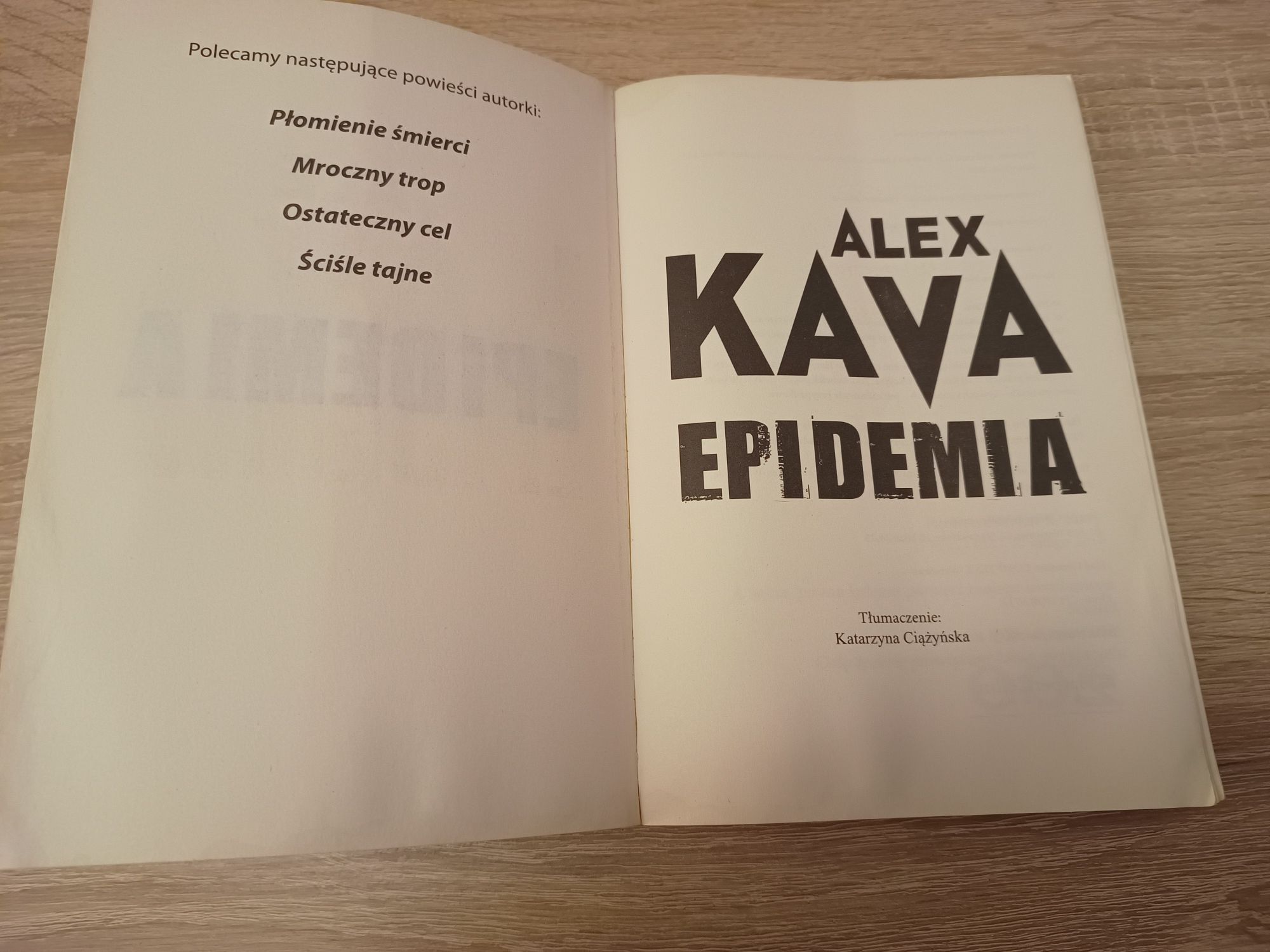 Książka. Alex Kava - Epidemia.