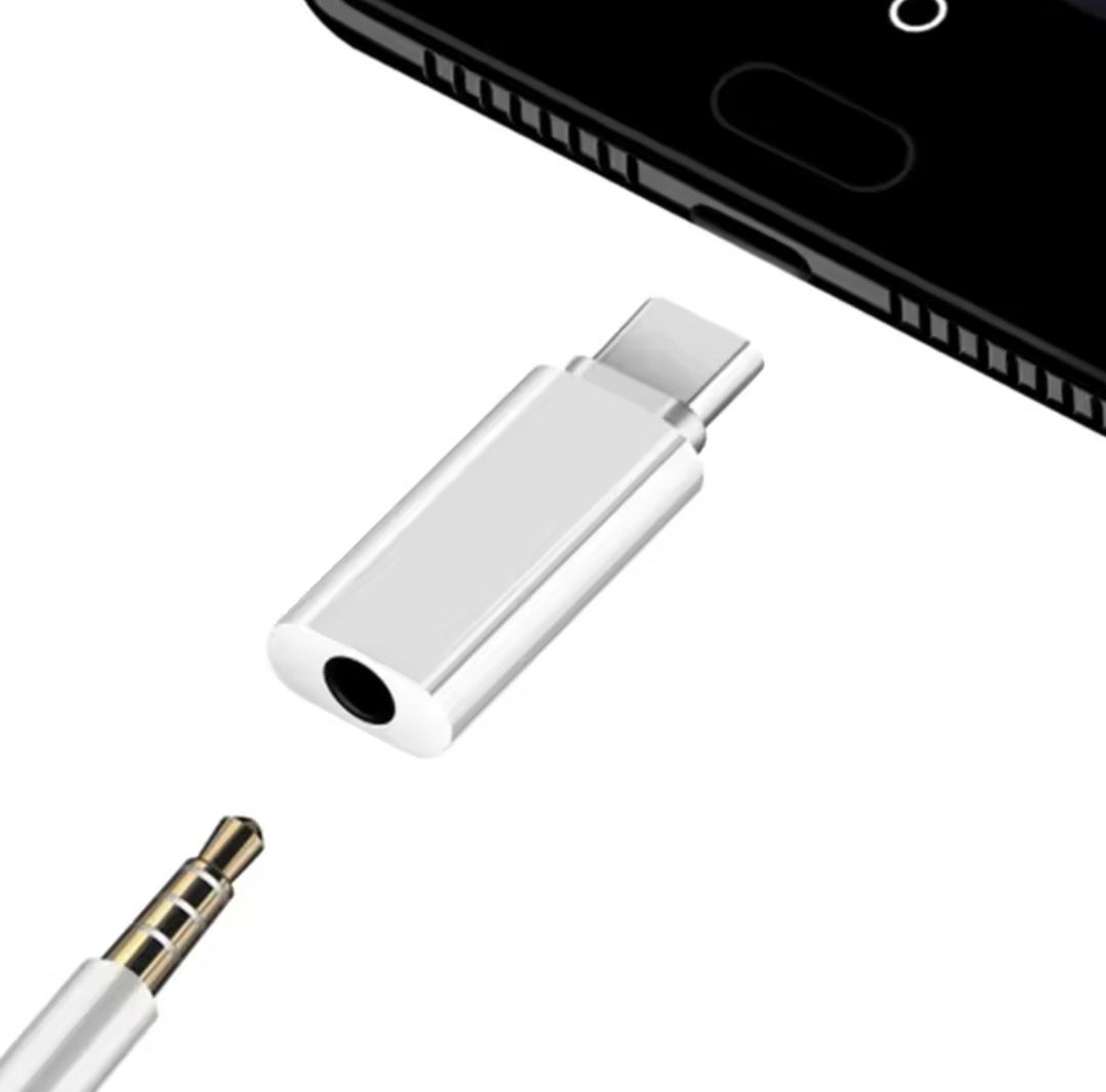 Переходник с type-C to jack 3.5mm, 2шт.
