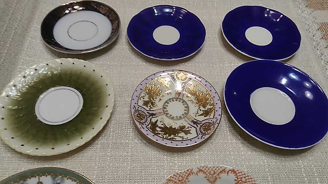 Talerzyki Ćmielów i inne zestaw porcelana