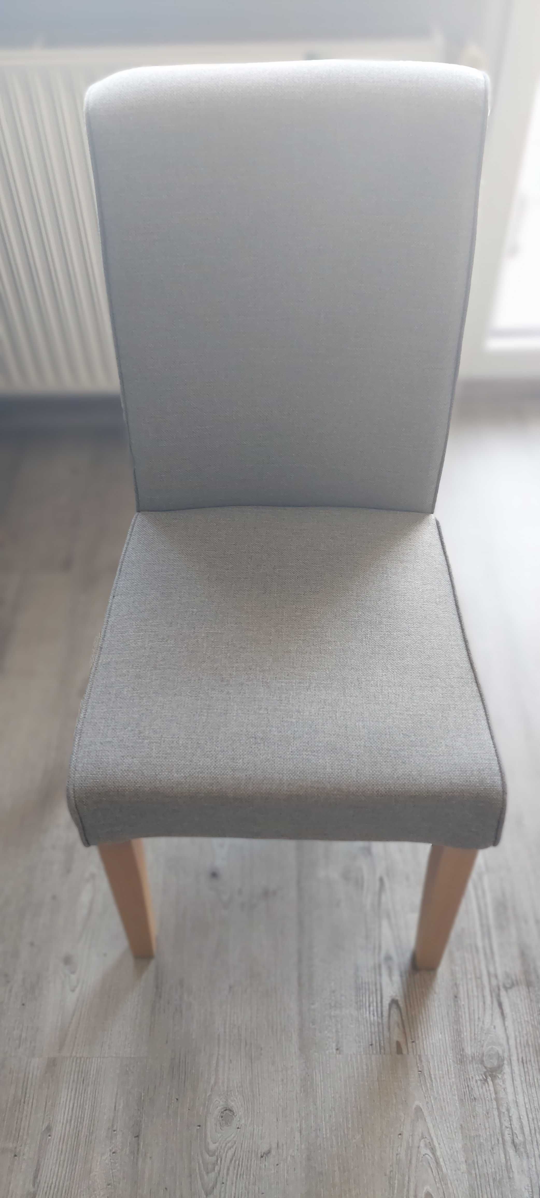 Stół z krzesłami biały połysk rozkładany komplet stan b dobry
