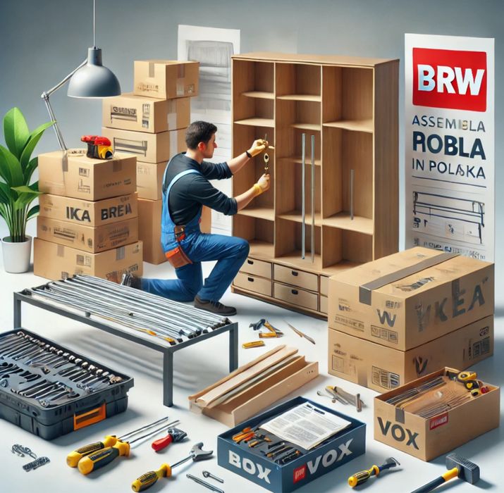 Skrecanie mebli montaz skladanie mebli naprawa rozbiorka