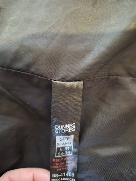 XS S 34 36 Kurtka szałwia Dunnes kaptur