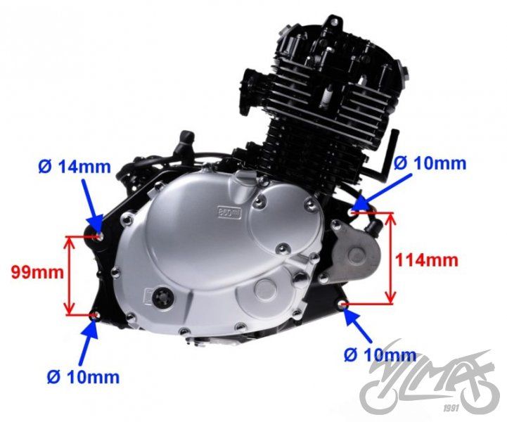 NOWY silnik do SUZUKI GN125 KPL