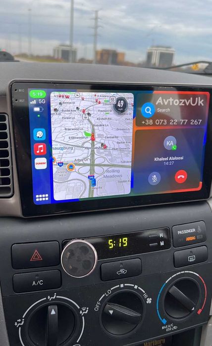 Android 14 TOYOTA Prado Corolla 120 Camry Auris RAV4 CarPlay Магнитола