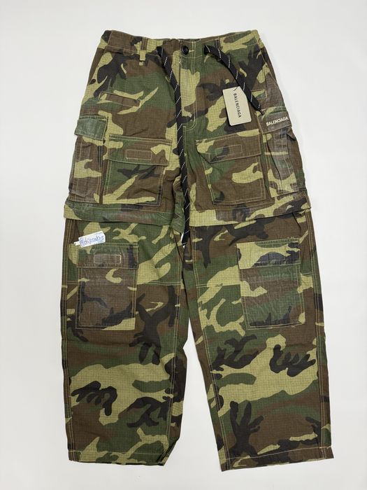 штаны Balenciaga Camo pants baggy M L