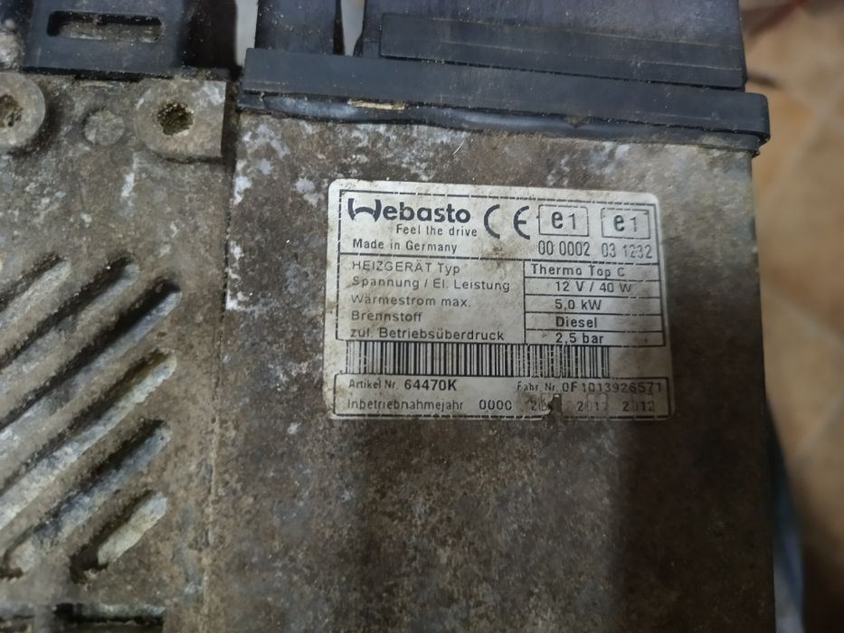 Webasto e39 2,5 diesel