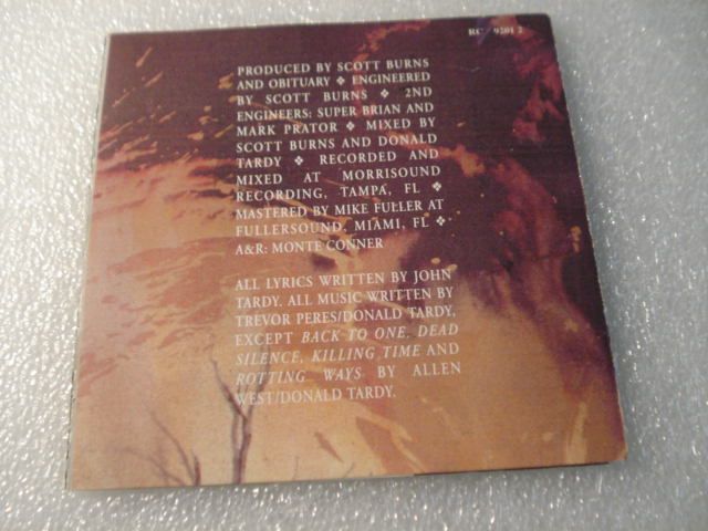 Obituary - The End Complete - Death Metal Cd Original de 1992