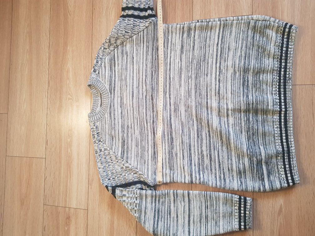 Sweter męski szary