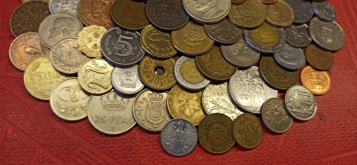 Мікс монет світу, 125шт без повторів