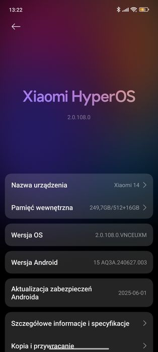 Xiaomi 14 12/512GB Black na Gwarancji