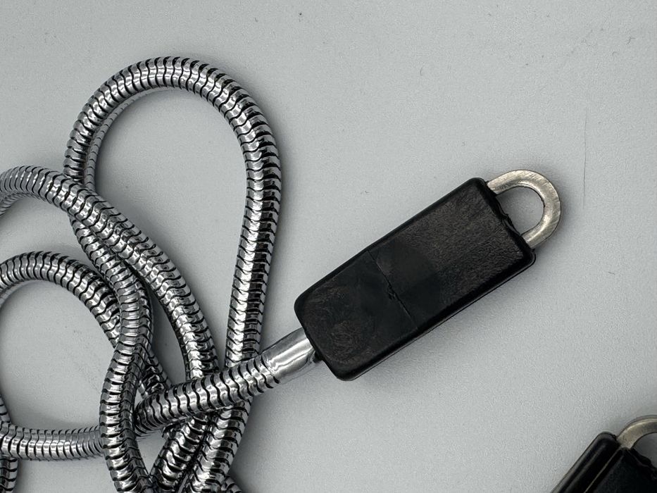 Pasek metal do aparatu Vintage Chrom 85 cm RARE