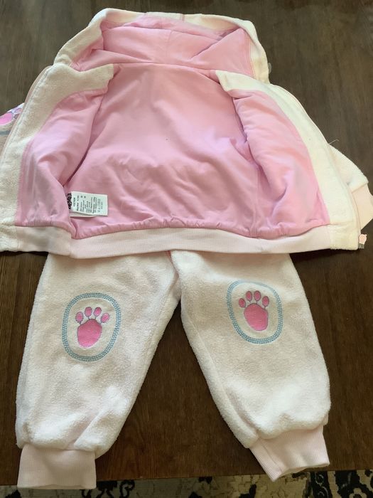 Детский теплый костюм р.80 б/у