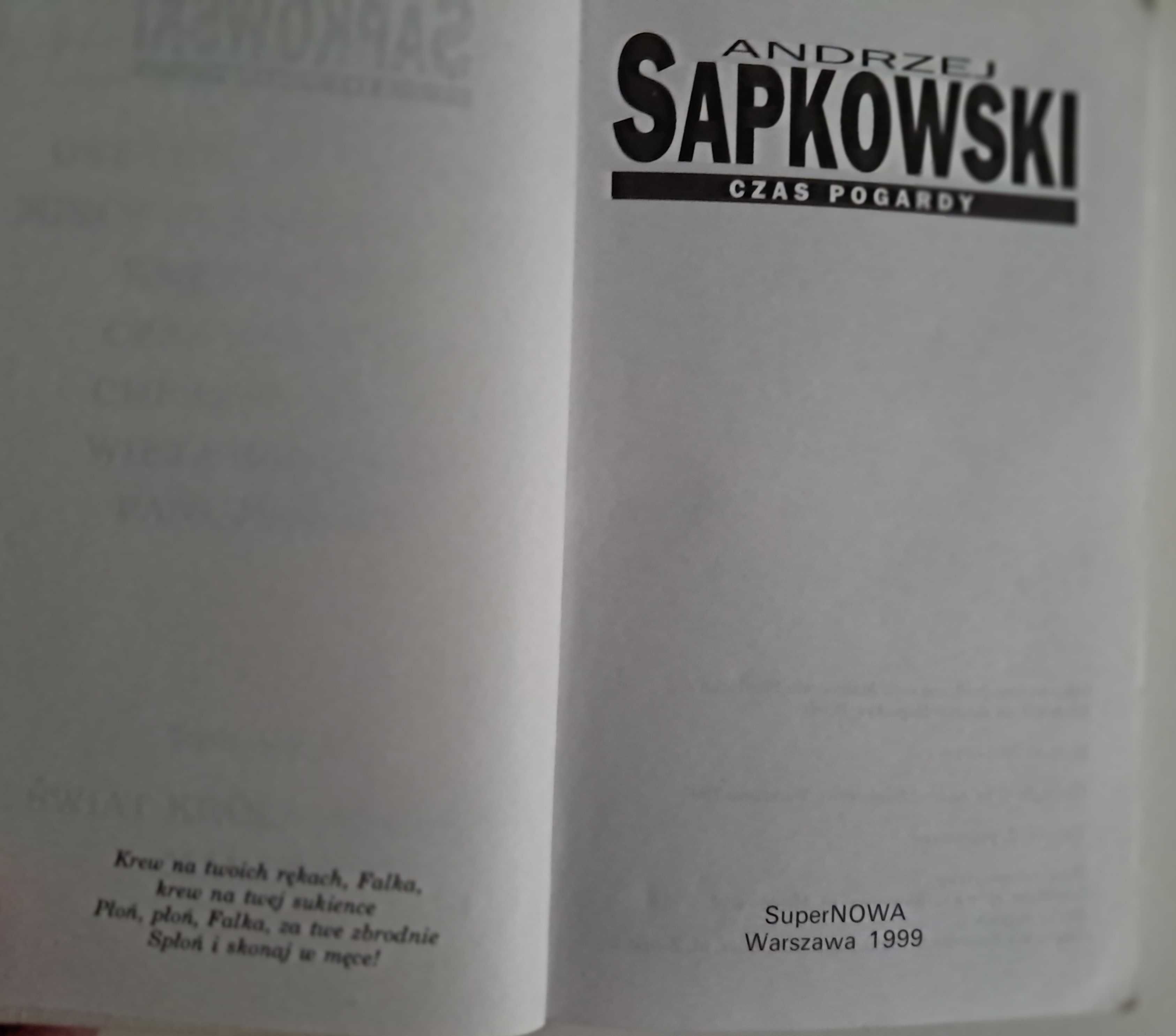 Czas pogardy Andrzej Sapkowski pierwsze wydanie