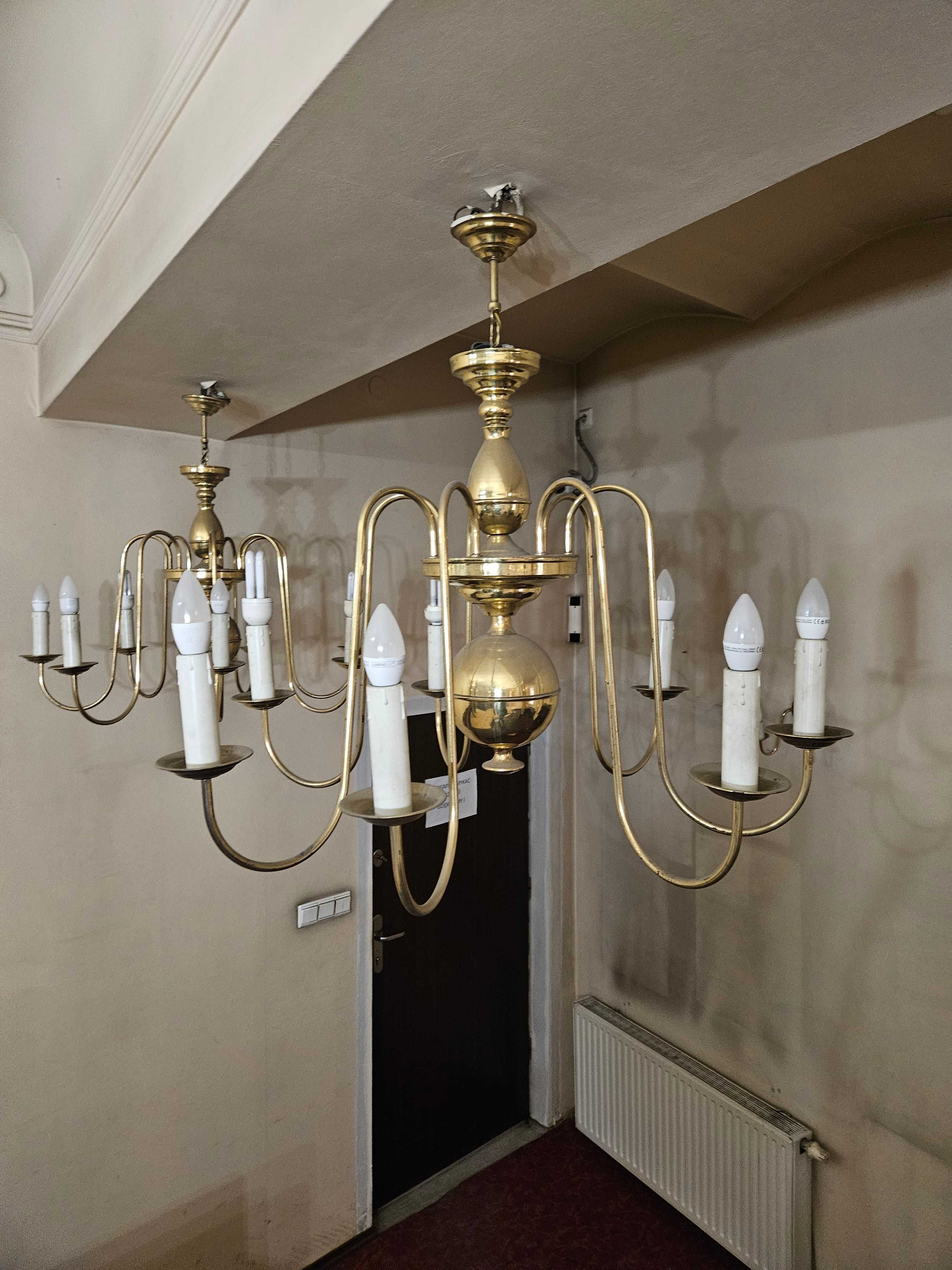 Stylowy złoty żyrandol - lampa wisząca