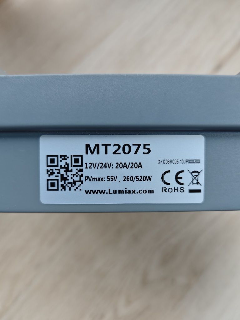 Regulator ładowania MPPT Lumiax 20A