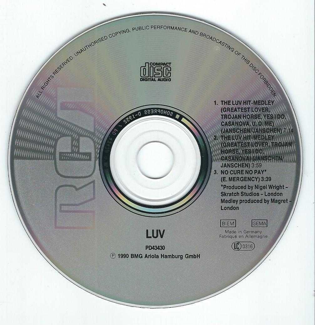 Maxi CD Luv - The LUV Hit-Medley (1990)