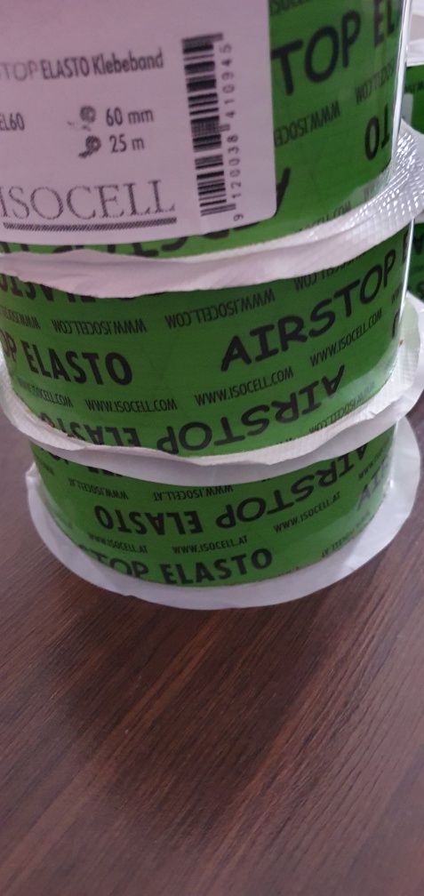 Taśma mocnoklejąca Isocell Airstop Elasto 60 mm x 25 lfm
