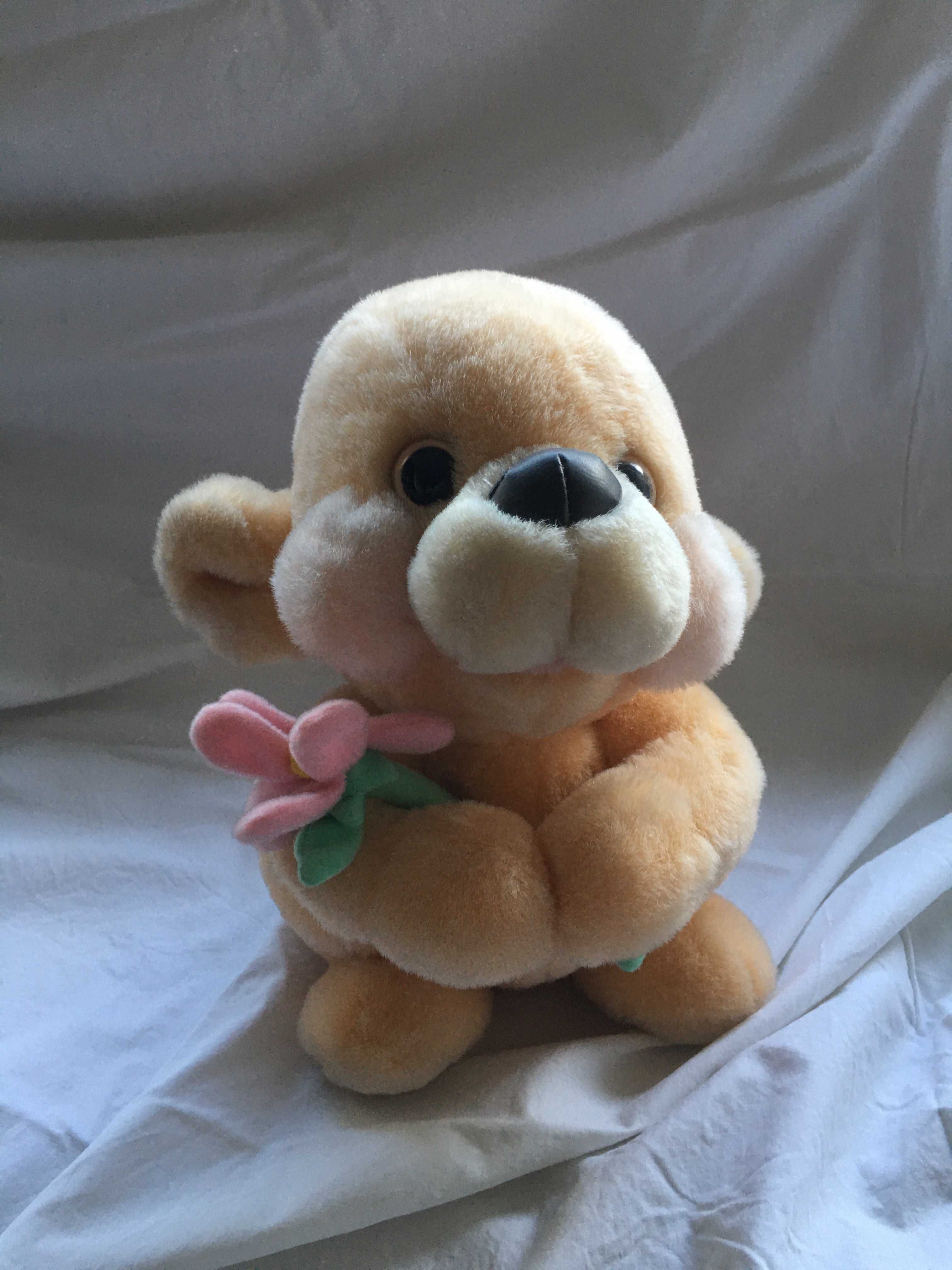 boneco de peluche Urso com flor-novo a estrear