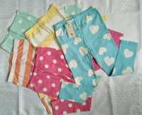 5 pack legginsy pastelowe TU 4-5 lat/104-110cm