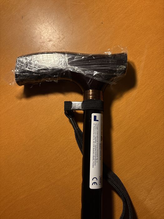 Laska inwalidzka, aluminiowa, składana, NOWA,