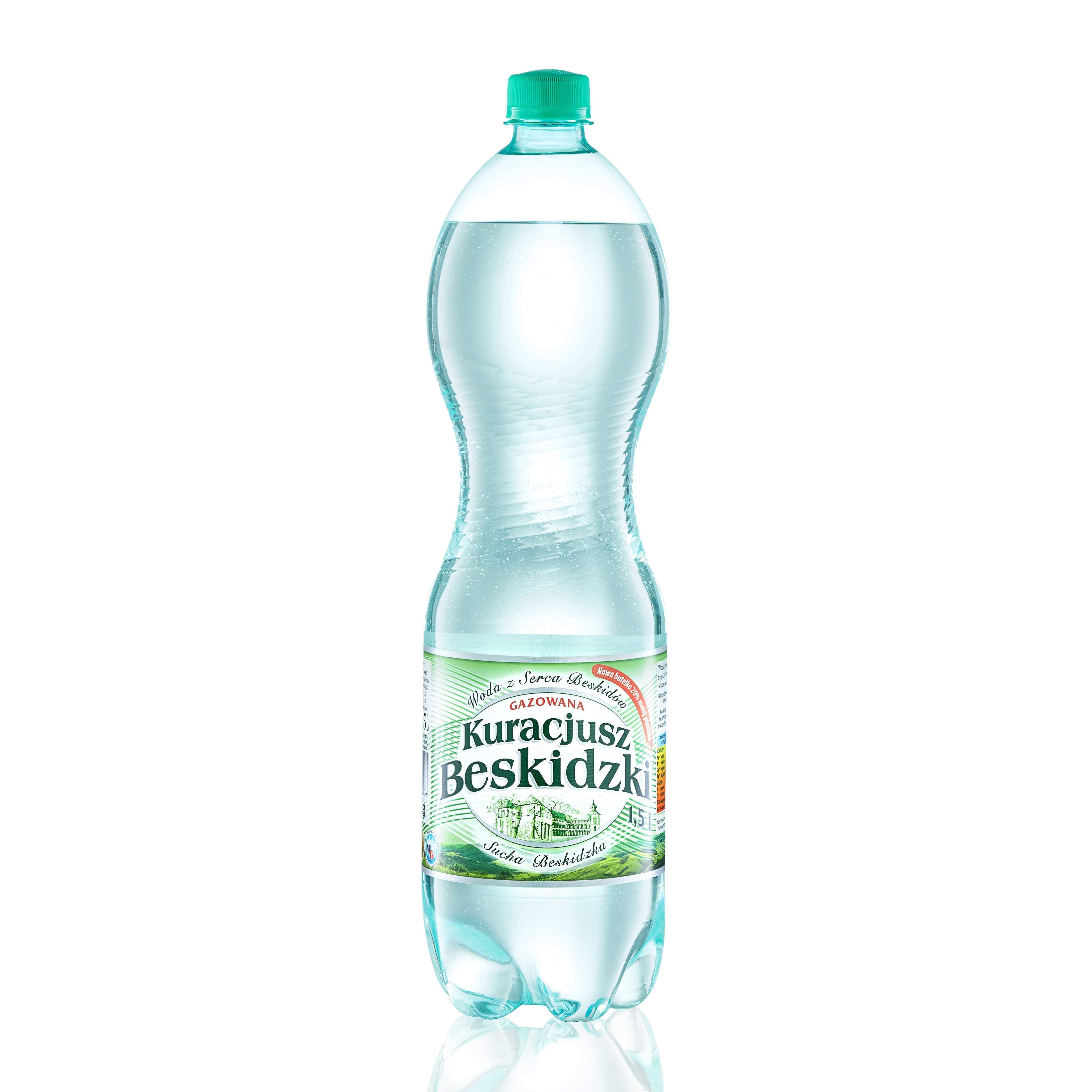 Woda mineralna Kuracjusz Beskidzki 1,5L gazowana