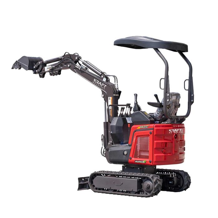 Minikoparka KRAFT KE10 PROLINE Kubota NOWA Ramie skrętne
